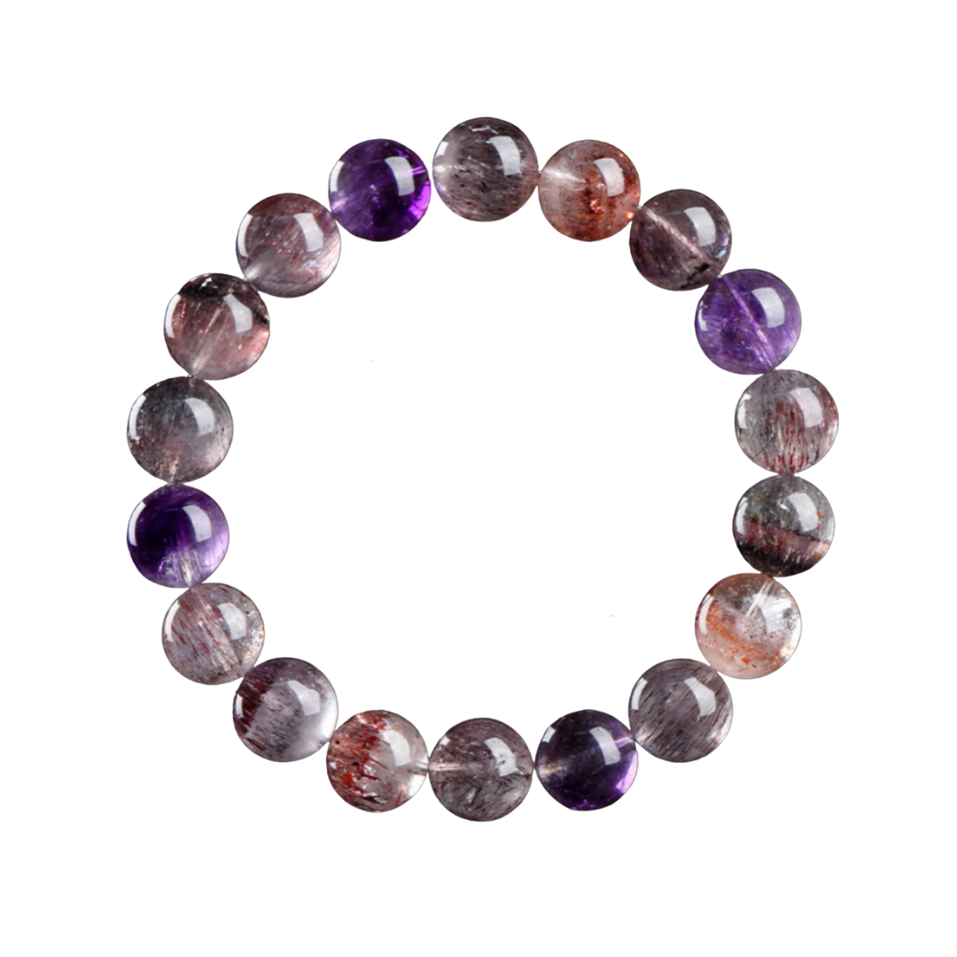 🔥【HOT】5A Natural Super Seven Crystal Bracelet – Ultimate Clarity, Energy Amplifier, Elevate Your Style Instantly! ✨