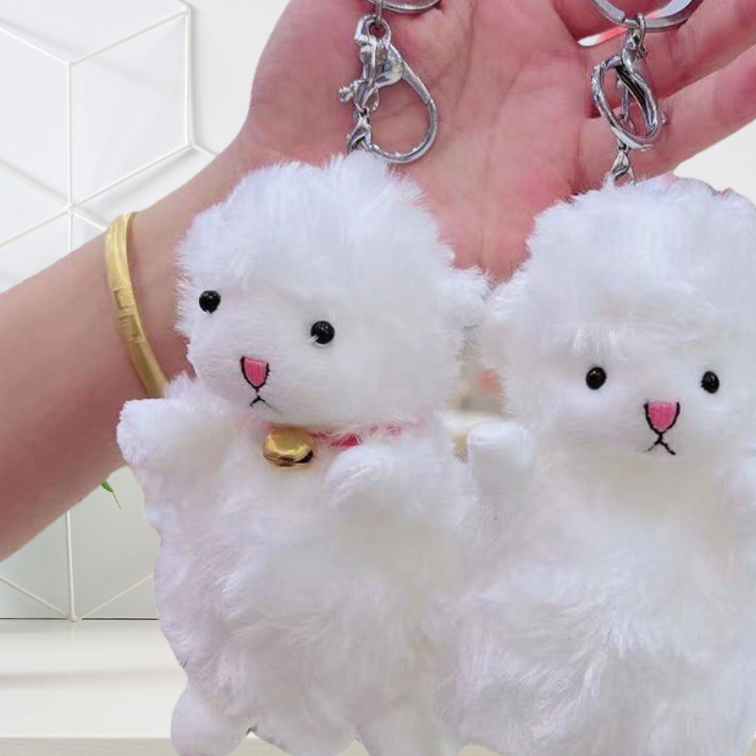 TikTok Viral Little Sheep Plush Doll – Cute Lamb Keychain & Bag Charm