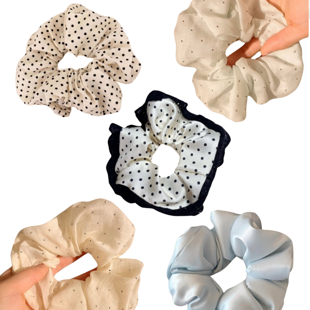 Korean-Style Elegant Scrunchie with High-Quality Aesthetic(II)