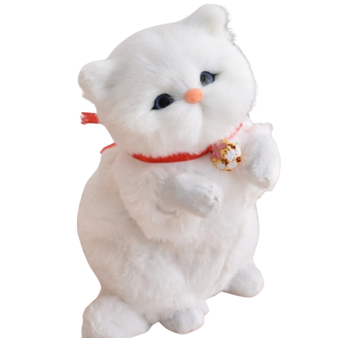 Popular Lifelike Cat Figurine – Real Sounds & Soft Fur!