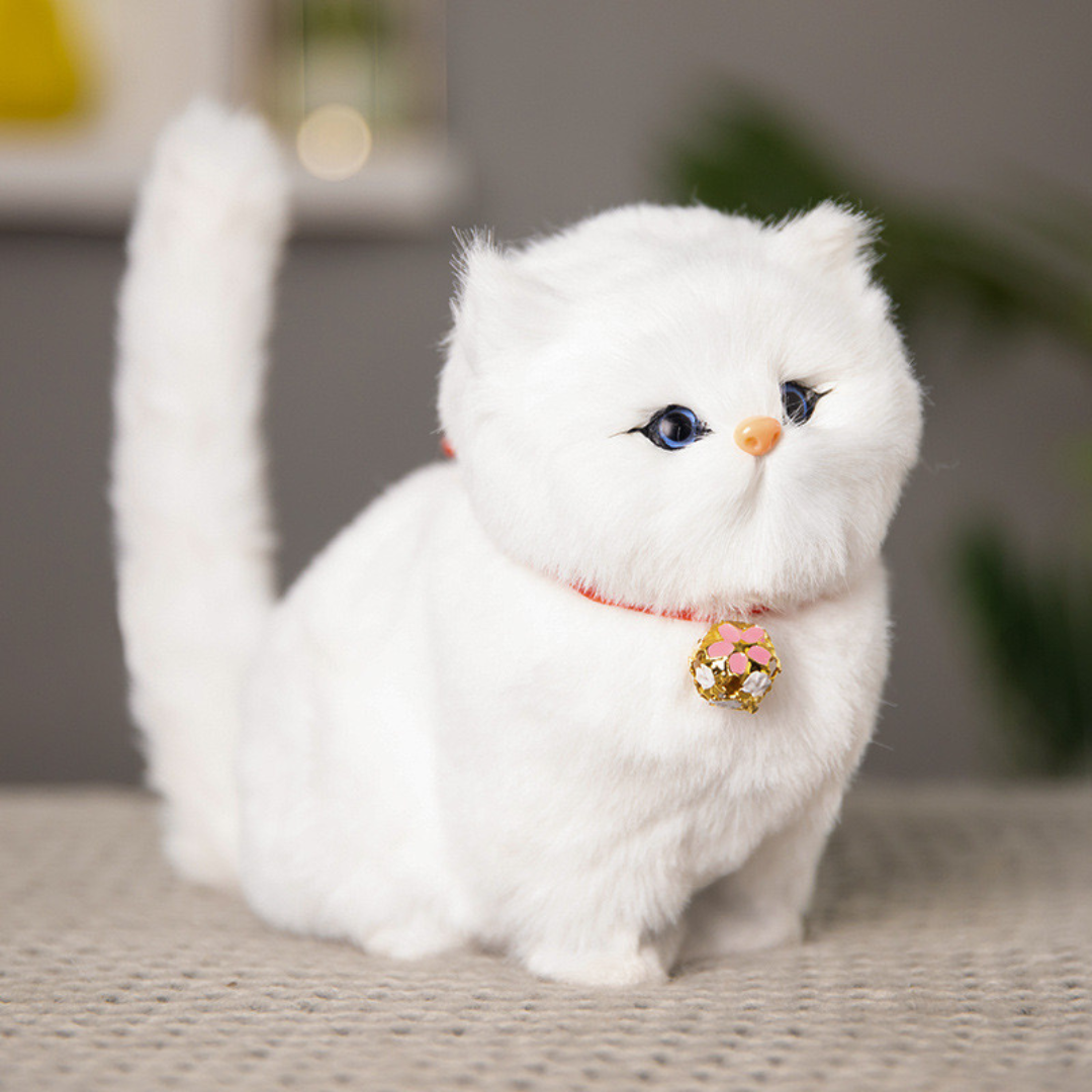 Popular Lifelike Cat Figurine – Real Sounds & Soft Fur!