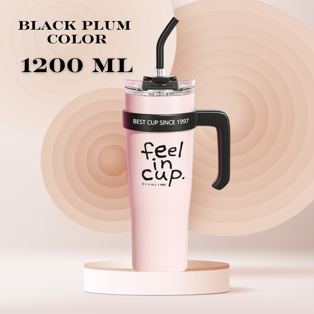 Drink in Style, Anytime, Anywhere! 1200ml Large Capacity Thermos—Keep Your Beverages Perfectly Tempered