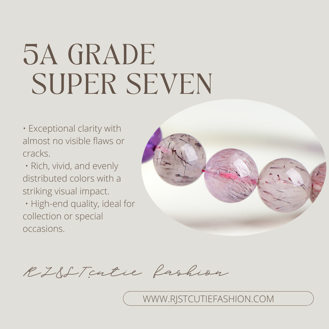 🔥【HOT】5A Natural Super Seven Crystal Bracelet – Ultimate Clarity, Energy Amplifier, Elevate Your Style Instantly! ✨