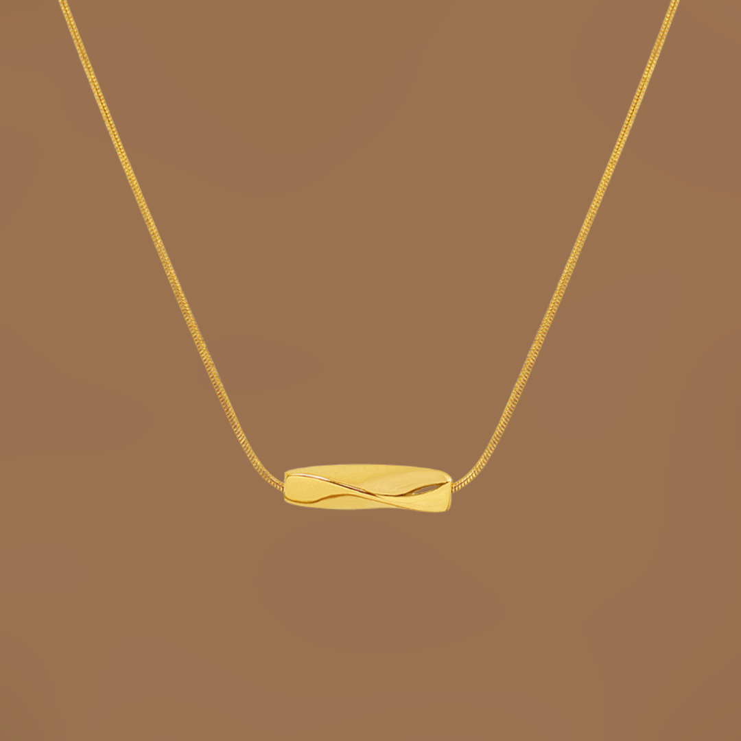 Elevate Your Style: Vintage-Inspired Twisted Tube Necklace for Effortless Elegance