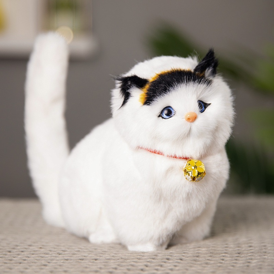 Popular Lifelike Cat Figurine – Real Sounds & Soft Fur!