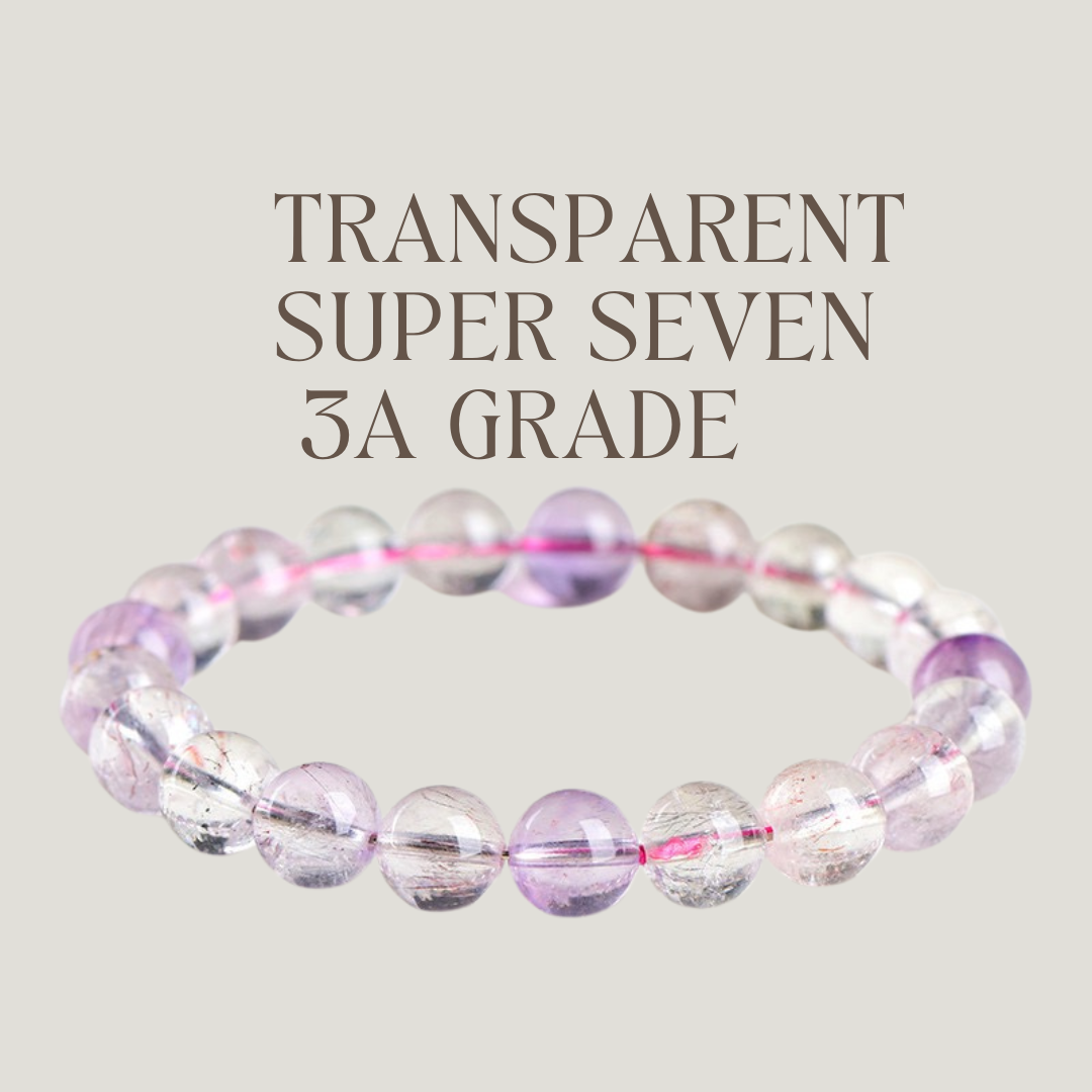 🔥【HOT】5A Natural Super Seven Crystal Bracelet – Ultimate Clarity, Energy Amplifier, Elevate Your Style Instantly! ✨