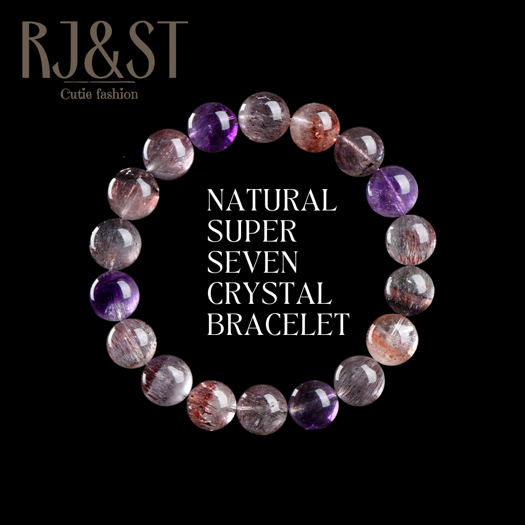 🔥【HOT】5A Natural Super Seven Crystal Bracelet – Ultimate Clarity, Energy Amplifier, Elevate Your Style Instantly! ✨