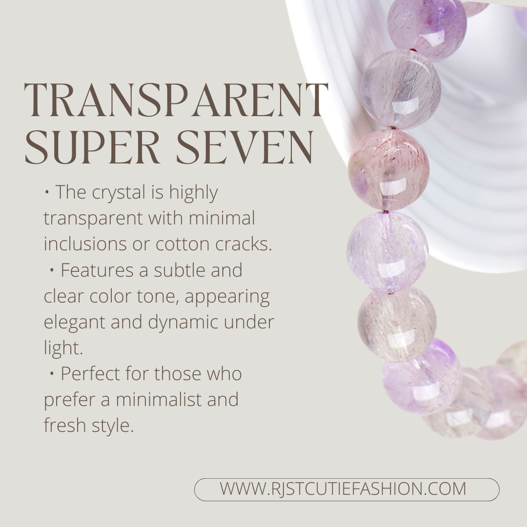 🔥【HOT】5A Natural Super Seven Crystal Bracelet – Ultimate Clarity, Energy Amplifier, Elevate Your Style Instantly! ✨