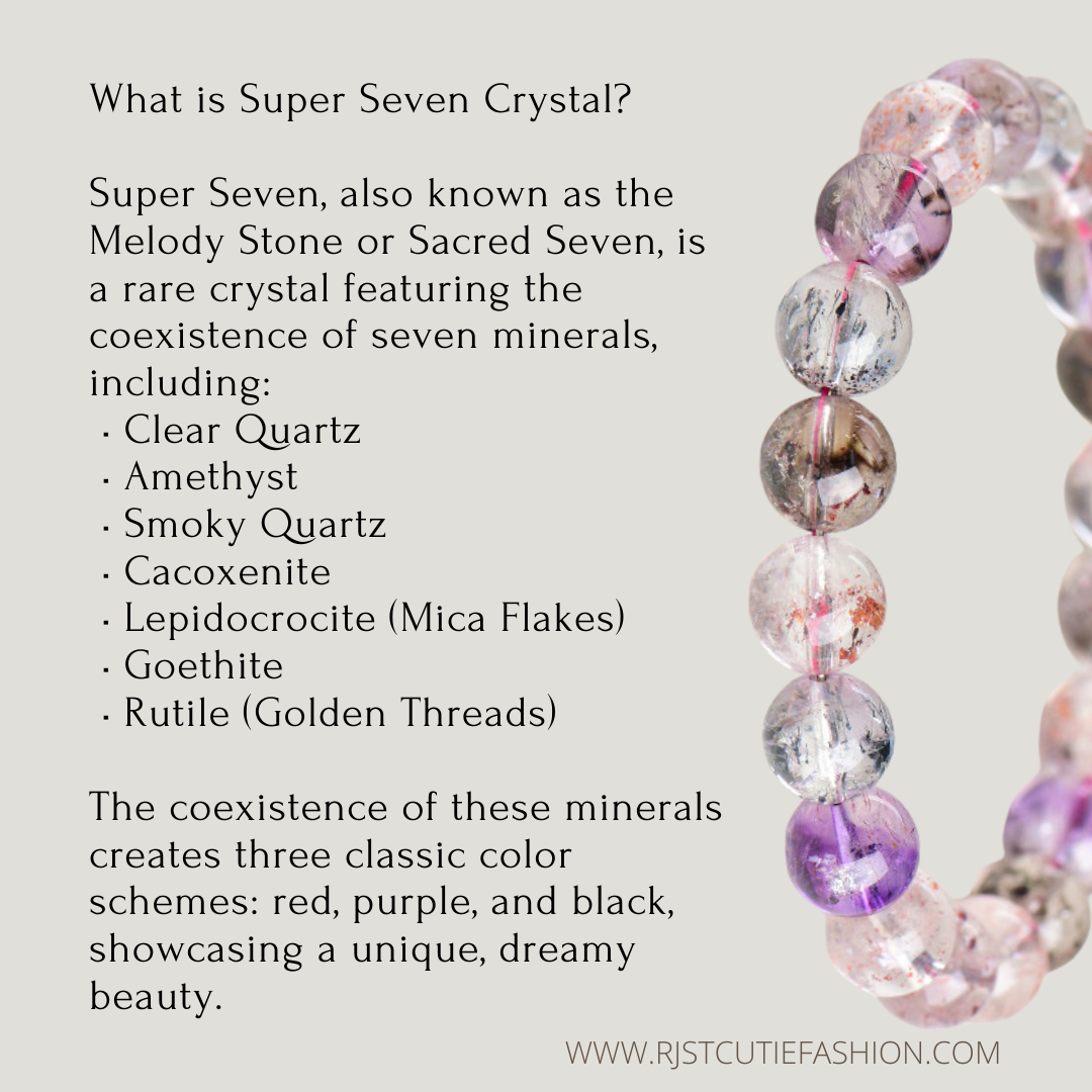 🔥【HOT】5A Natural Super Seven Crystal Bracelet – Ultimate Clarity, Energy Amplifier, Elevate Your Style Instantly! ✨