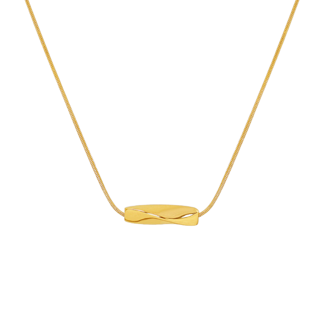 Elevate Your Style: Vintage-Inspired Twisted Tube Necklace for Effortless Elegance