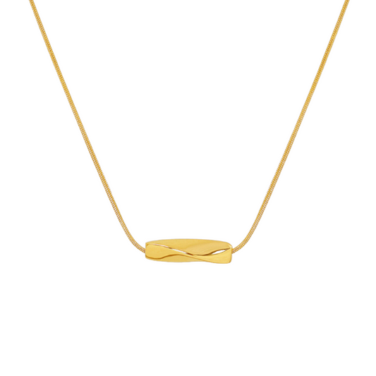 Elevate Your Style: Vintage-Inspired Twisted Tube Necklace for Effortless Elegance