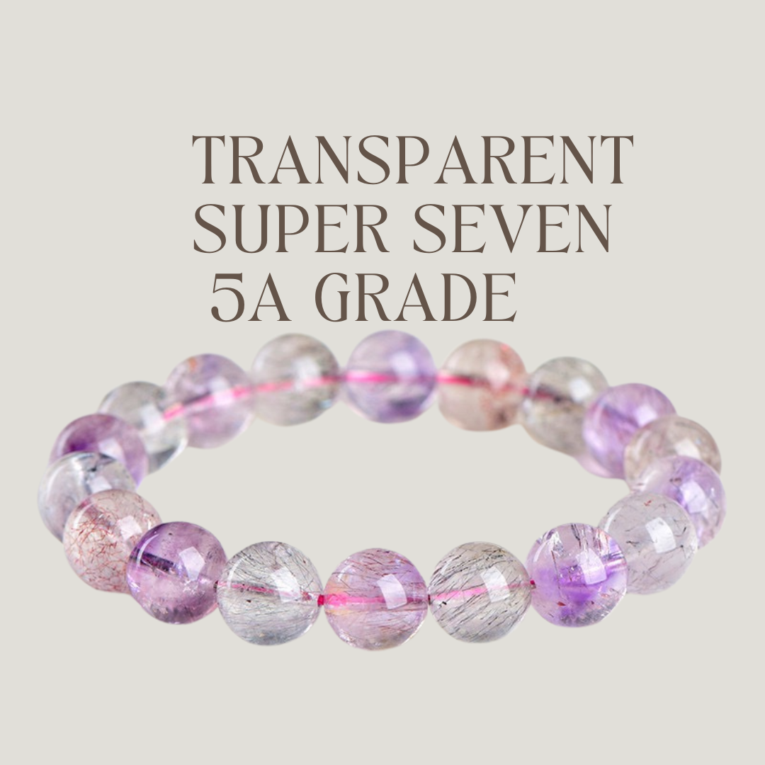 🔥【HOT】5A Natural Super Seven Crystal Bracelet – Ultimate Clarity, Energy Amplifier, Elevate Your Style Instantly! ✨